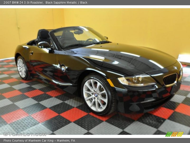 Black Sapphire Metallic / Black 2007 BMW Z4 3.0i Roadster