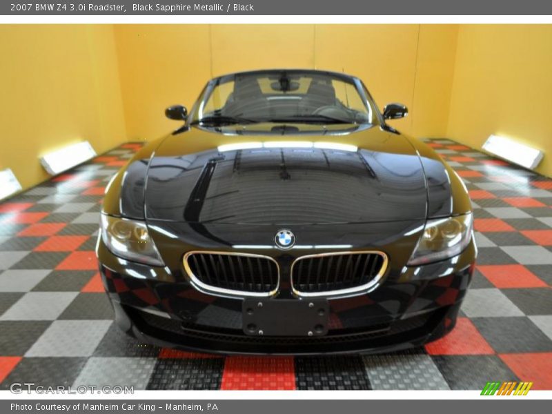Black Sapphire Metallic / Black 2007 BMW Z4 3.0i Roadster