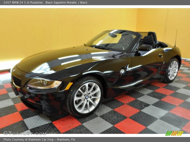 Black Sapphire Metallic / Black 2007 BMW Z4 3.0i Roadster