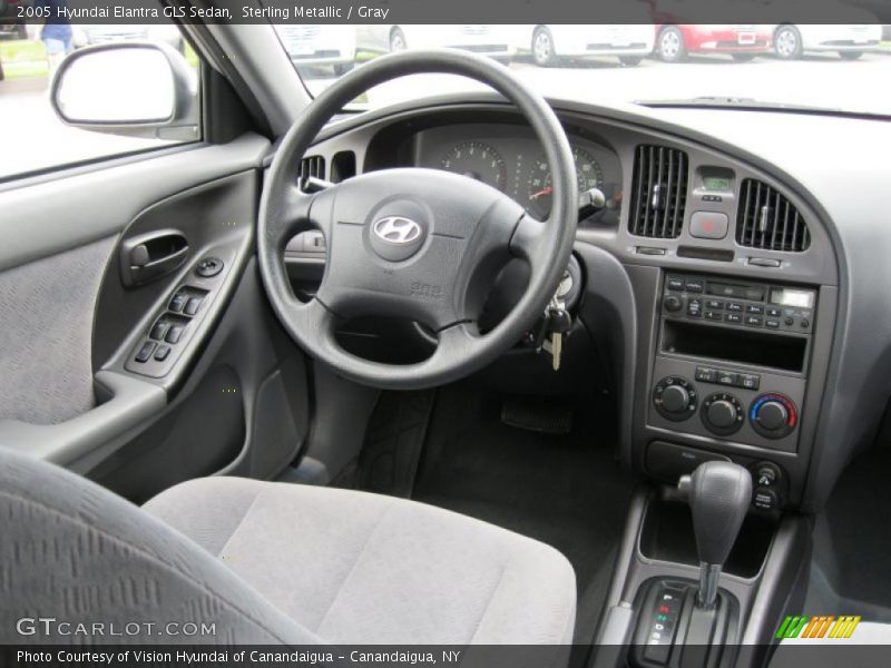 Sterling Metallic / Gray 2005 Hyundai Elantra GLS Sedan