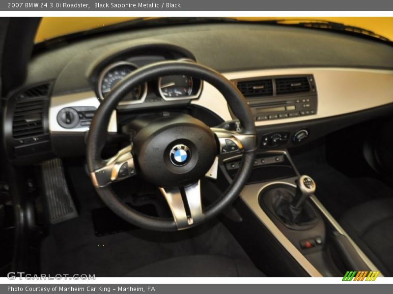 Black Sapphire Metallic / Black 2007 BMW Z4 3.0i Roadster