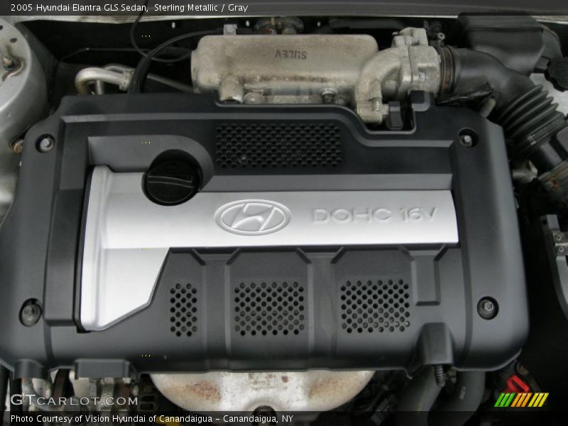 Sterling Metallic / Gray 2005 Hyundai Elantra GLS Sedan
