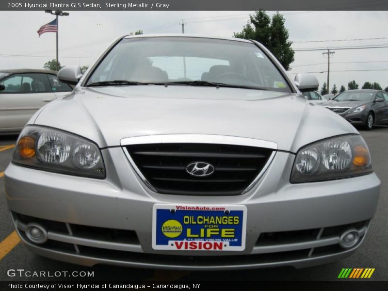 Sterling Metallic / Gray 2005 Hyundai Elantra GLS Sedan