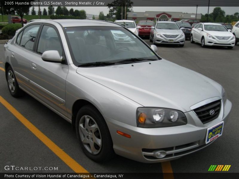 Sterling Metallic / Gray 2005 Hyundai Elantra GLS Sedan