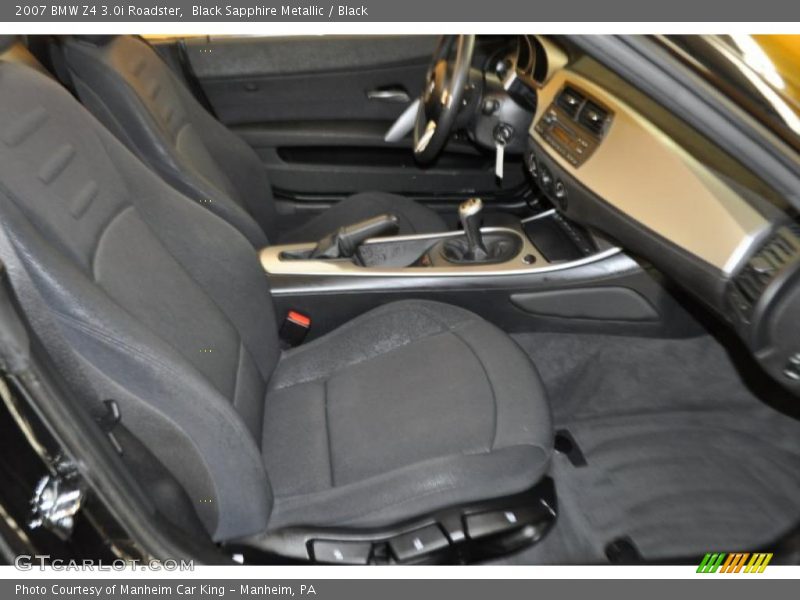 Black Sapphire Metallic / Black 2007 BMW Z4 3.0i Roadster