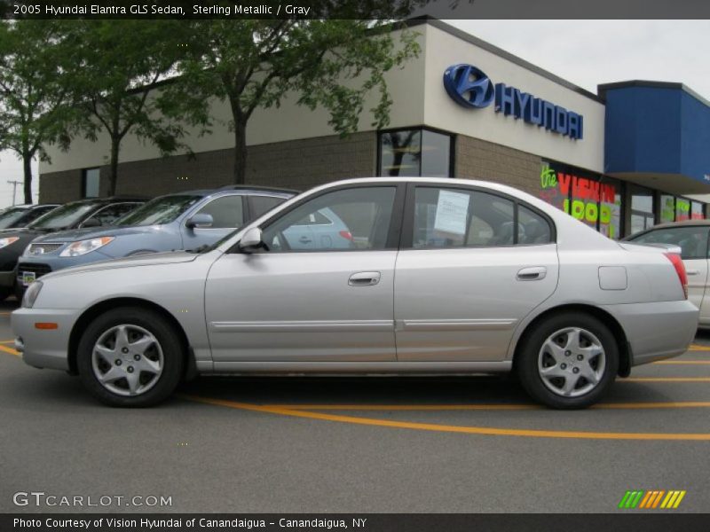 Sterling Metallic / Gray 2005 Hyundai Elantra GLS Sedan