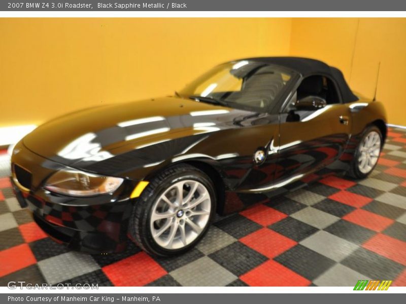 Black Sapphire Metallic / Black 2007 BMW Z4 3.0i Roadster