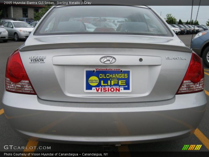 Sterling Metallic / Gray 2005 Hyundai Elantra GLS Sedan