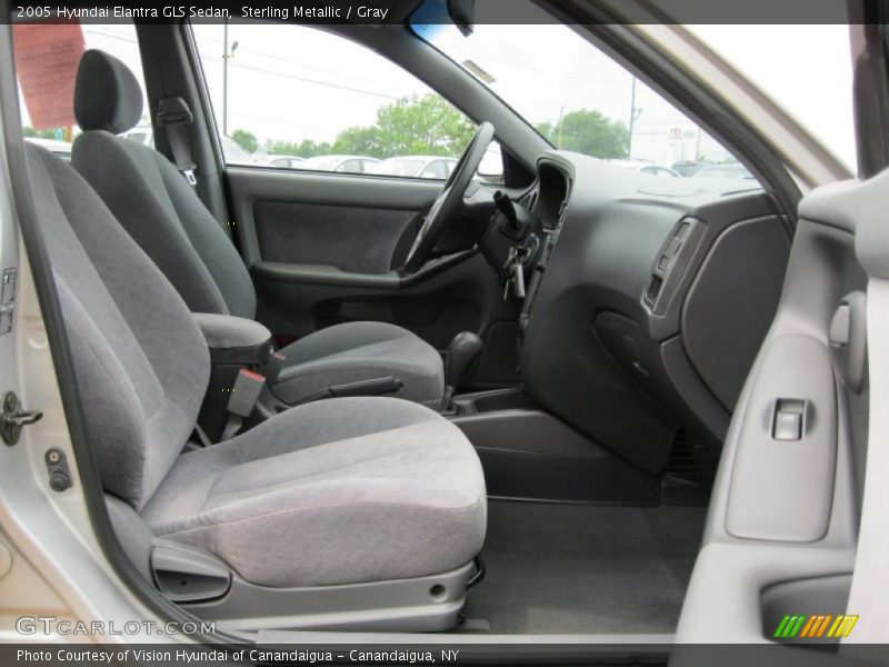 Sterling Metallic / Gray 2005 Hyundai Elantra GLS Sedan