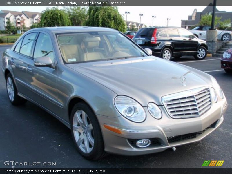 Pewter Metallic / Cashmere 2008 Mercedes-Benz E 350 4Matic Sedan