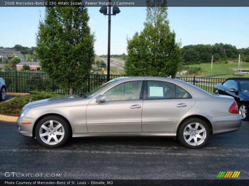 Pewter Metallic / Cashmere 2008 Mercedes-Benz E 350 4Matic Sedan