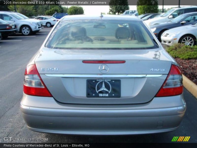Pewter Metallic / Cashmere 2008 Mercedes-Benz E 350 4Matic Sedan
