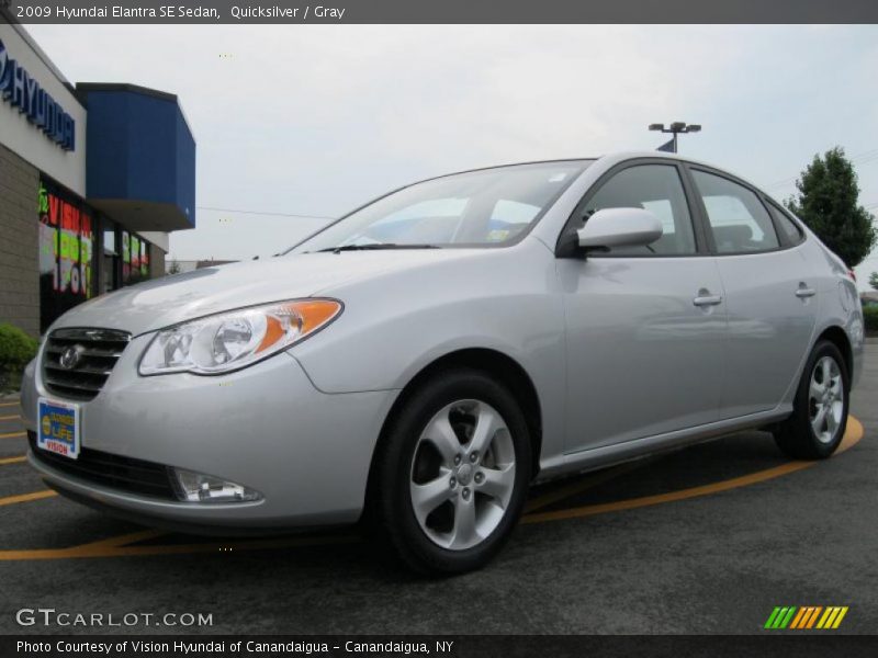 Quicksilver / Gray 2009 Hyundai Elantra SE Sedan
