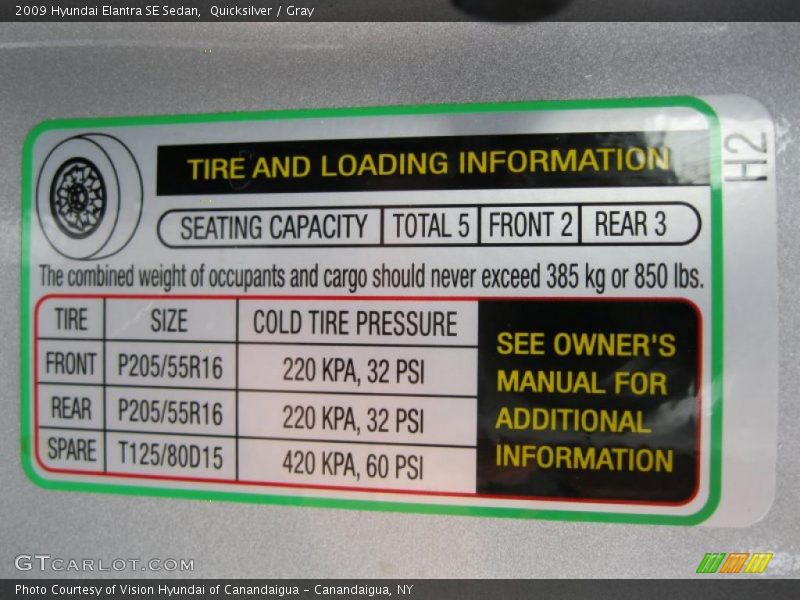 Quicksilver / Gray 2009 Hyundai Elantra SE Sedan