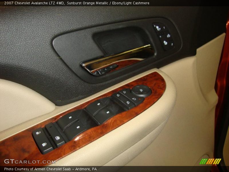 Sunburst Orange Metallic / Ebony/Light Cashmere 2007 Chevrolet Avalanche LTZ 4WD