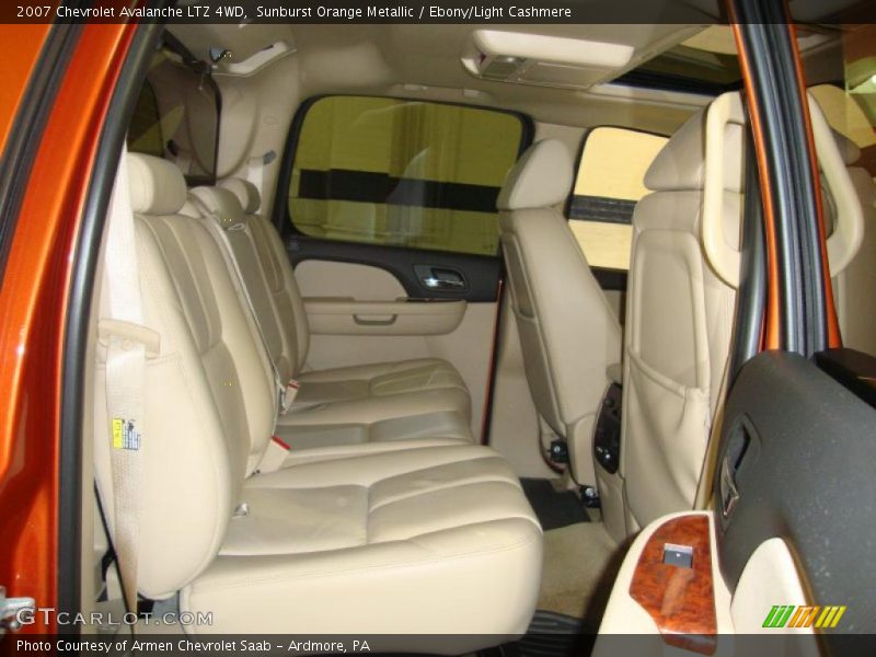 Sunburst Orange Metallic / Ebony/Light Cashmere 2007 Chevrolet Avalanche LTZ 4WD