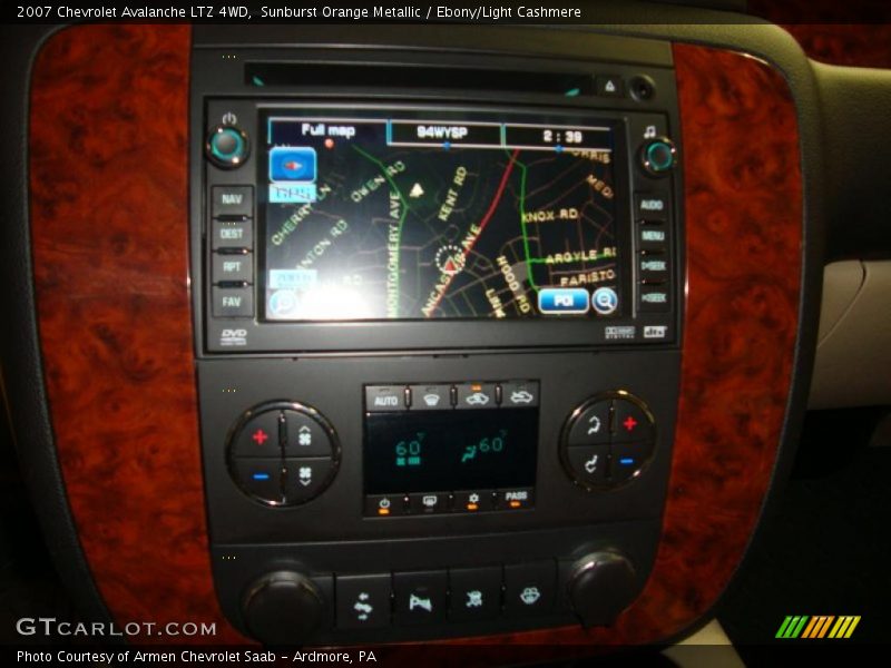 Sunburst Orange Metallic / Ebony/Light Cashmere 2007 Chevrolet Avalanche LTZ 4WD