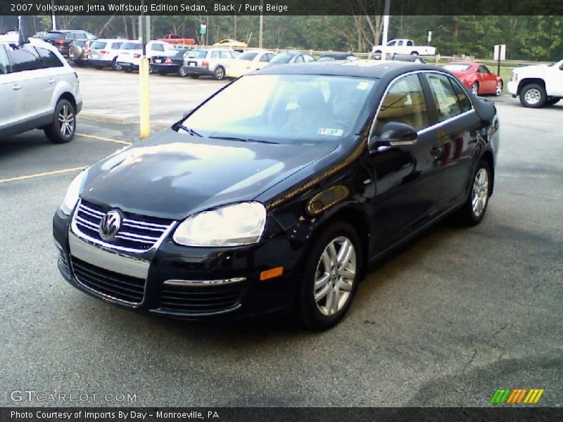 Black / Pure Beige 2007 Volkswagen Jetta Wolfsburg Edition Sedan