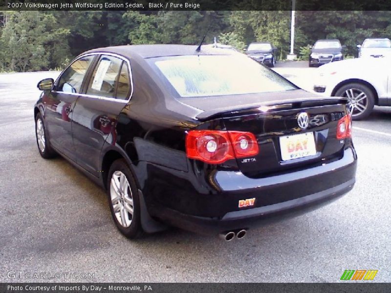 Black / Pure Beige 2007 Volkswagen Jetta Wolfsburg Edition Sedan