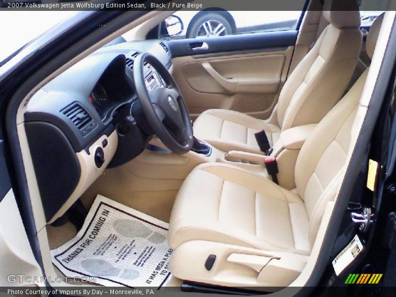 Black / Pure Beige 2007 Volkswagen Jetta Wolfsburg Edition Sedan