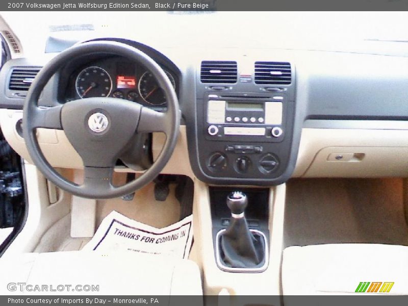 Black / Pure Beige 2007 Volkswagen Jetta Wolfsburg Edition Sedan