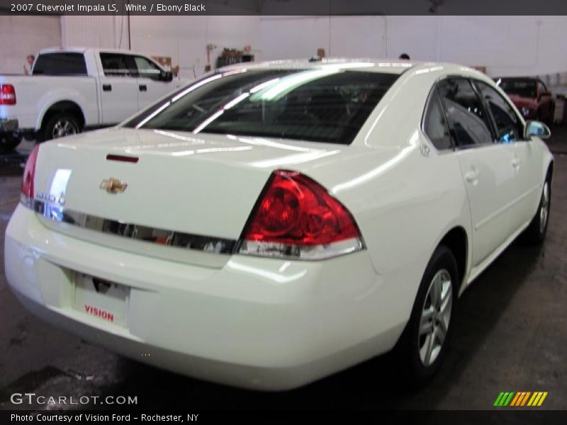 White / Ebony Black 2007 Chevrolet Impala LS
