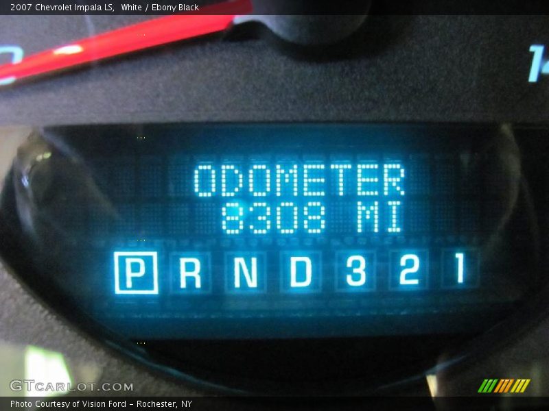 White / Ebony Black 2007 Chevrolet Impala LS
