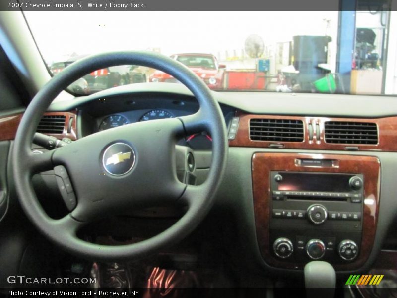 White / Ebony Black 2007 Chevrolet Impala LS