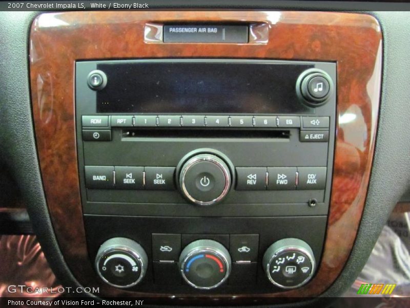 White / Ebony Black 2007 Chevrolet Impala LS