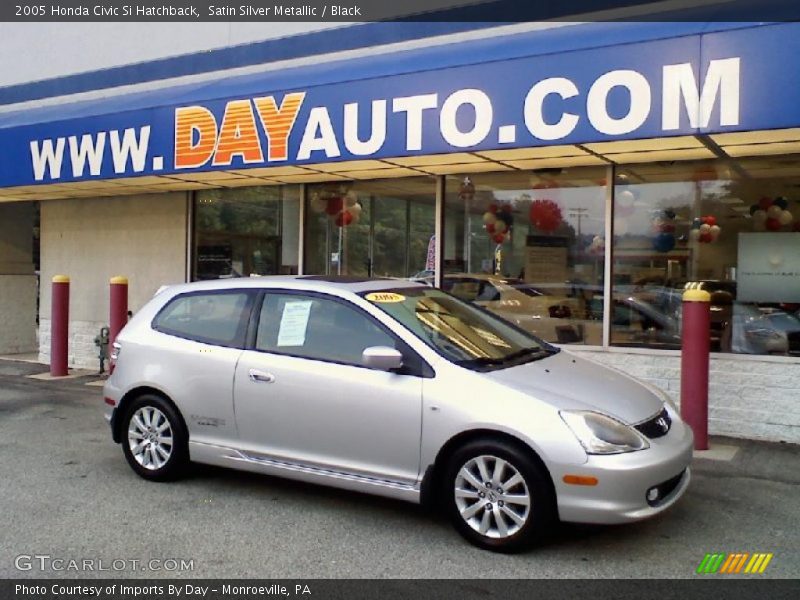 Satin Silver Metallic / Black 2005 Honda Civic Si Hatchback