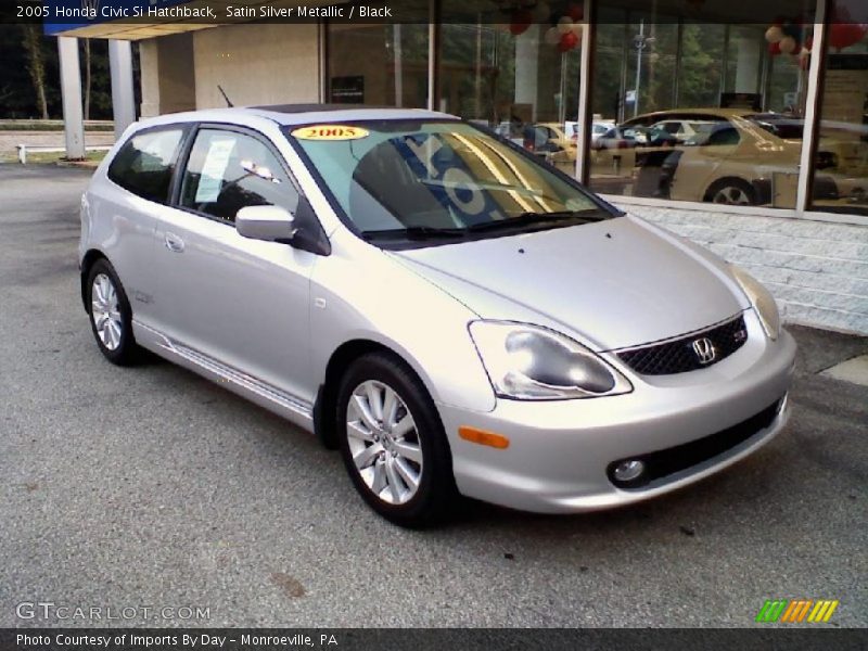 Satin Silver Metallic / Black 2005 Honda Civic Si Hatchback