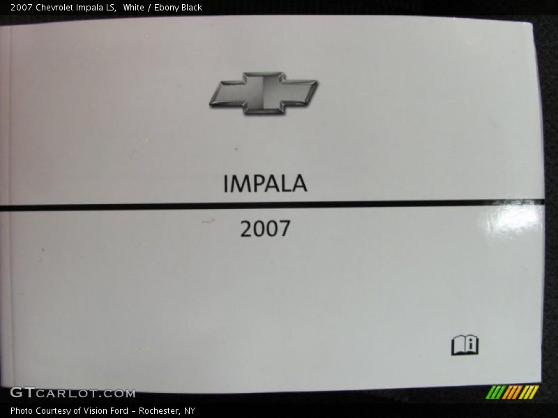 White / Ebony Black 2007 Chevrolet Impala LS