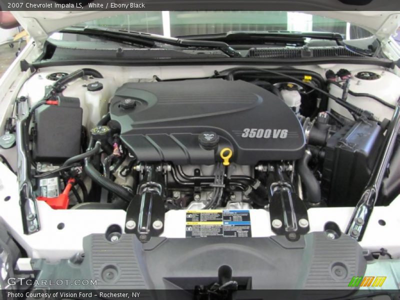 White / Ebony Black 2007 Chevrolet Impala LS