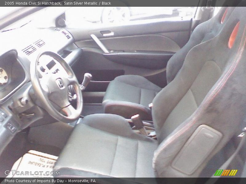 Satin Silver Metallic / Black 2005 Honda Civic Si Hatchback