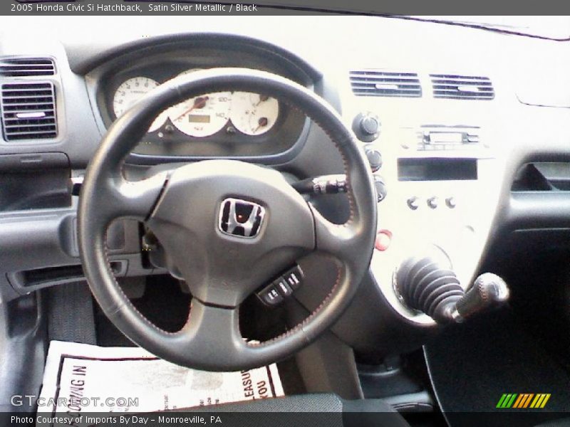 Satin Silver Metallic / Black 2005 Honda Civic Si Hatchback