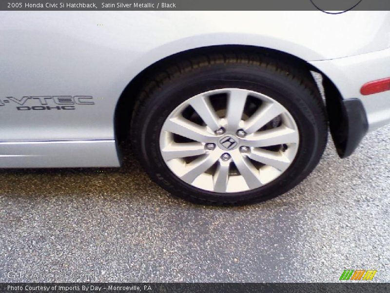 Satin Silver Metallic / Black 2005 Honda Civic Si Hatchback