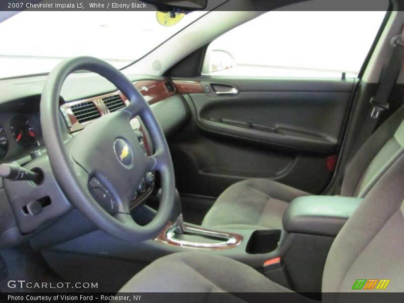 White / Ebony Black 2007 Chevrolet Impala LS
