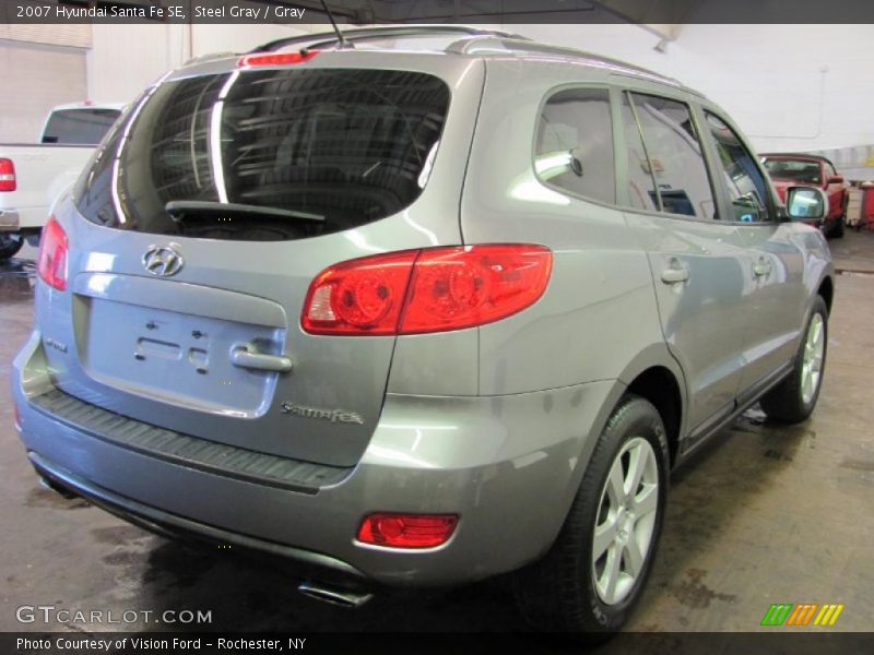 Steel Gray / Gray 2007 Hyundai Santa Fe SE