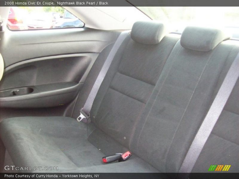 Nighthawk Black Pearl / Black 2008 Honda Civic EX Coupe