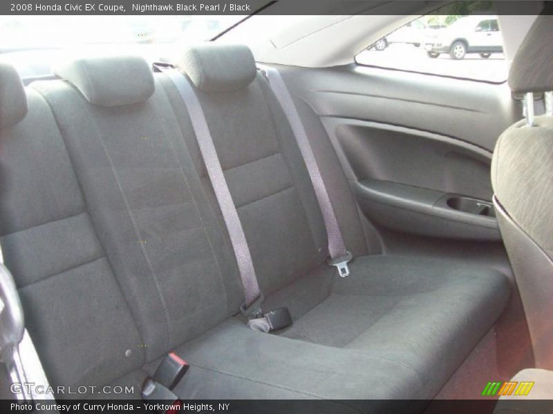 Nighthawk Black Pearl / Black 2008 Honda Civic EX Coupe