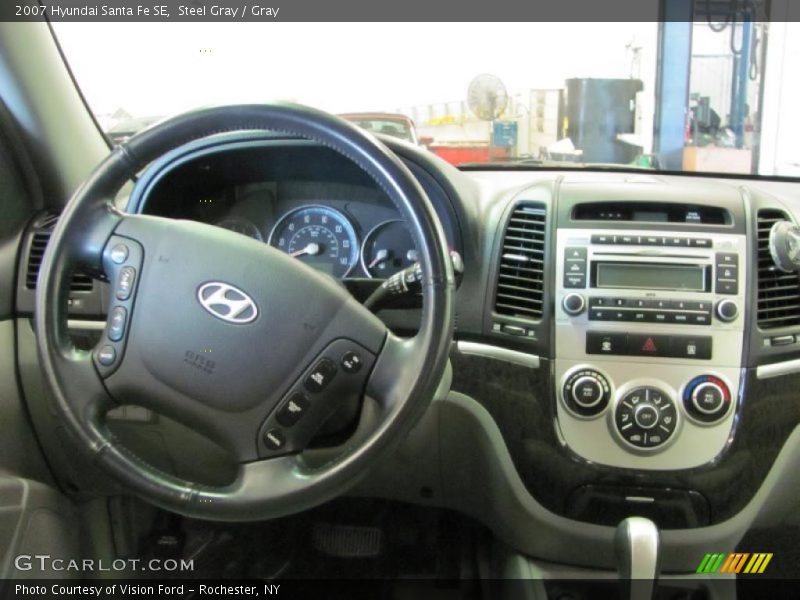 Steel Gray / Gray 2007 Hyundai Santa Fe SE