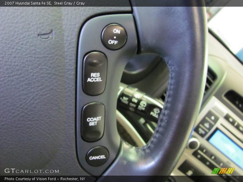 Steel Gray / Gray 2007 Hyundai Santa Fe SE