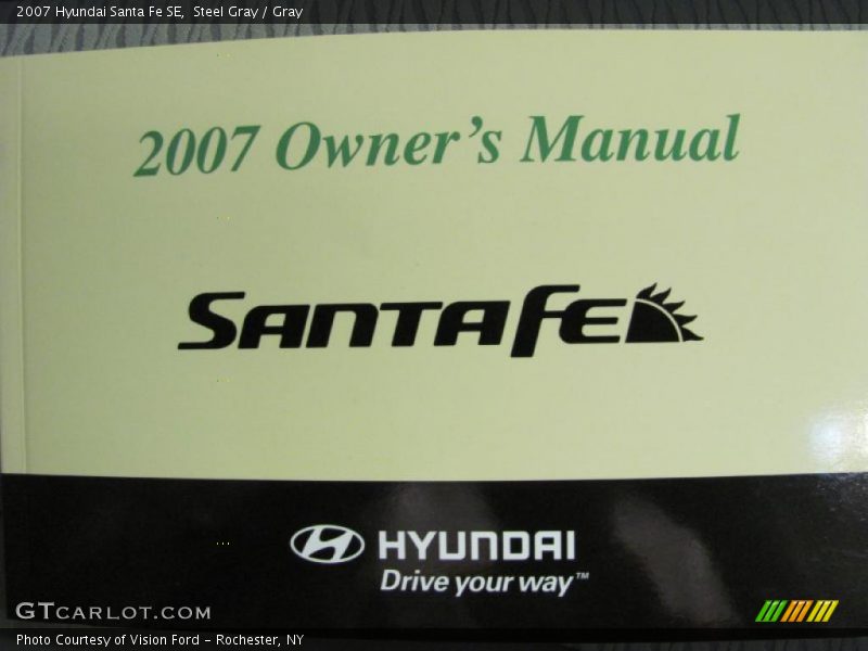 Steel Gray / Gray 2007 Hyundai Santa Fe SE
