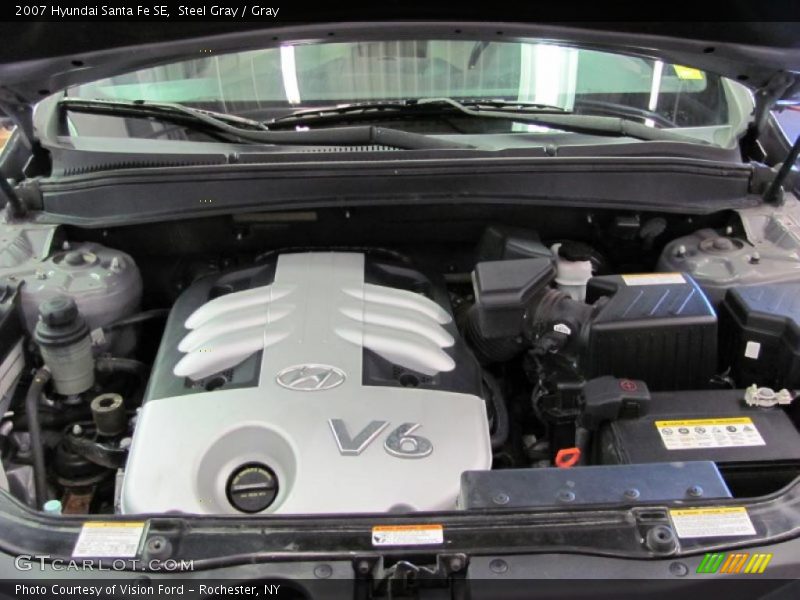Steel Gray / Gray 2007 Hyundai Santa Fe SE