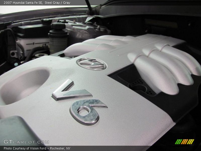Steel Gray / Gray 2007 Hyundai Santa Fe SE