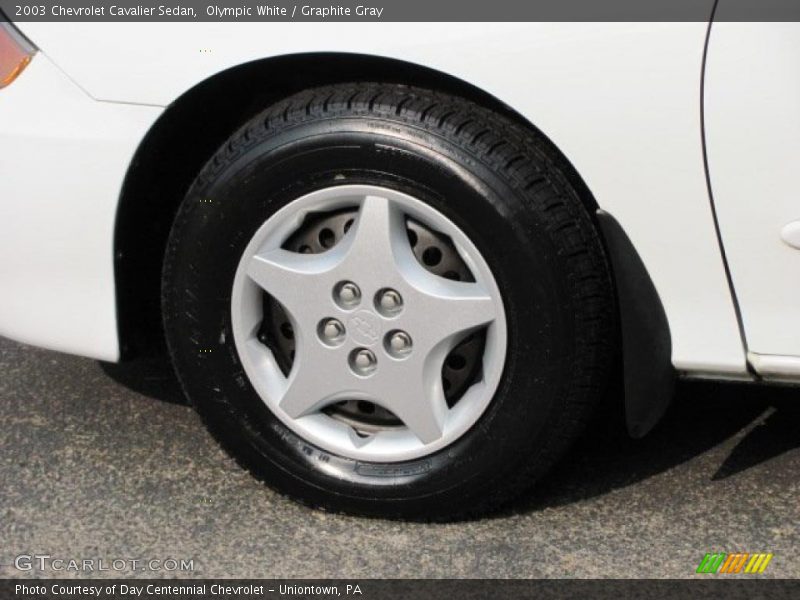 Olympic White / Graphite Gray 2003 Chevrolet Cavalier Sedan