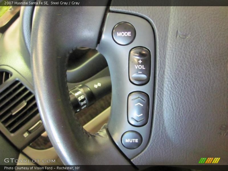 Steel Gray / Gray 2007 Hyundai Santa Fe SE
