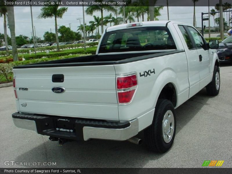 Oxford White / Stone/Medium Stone 2009 Ford F150 XL SuperCab 4x4