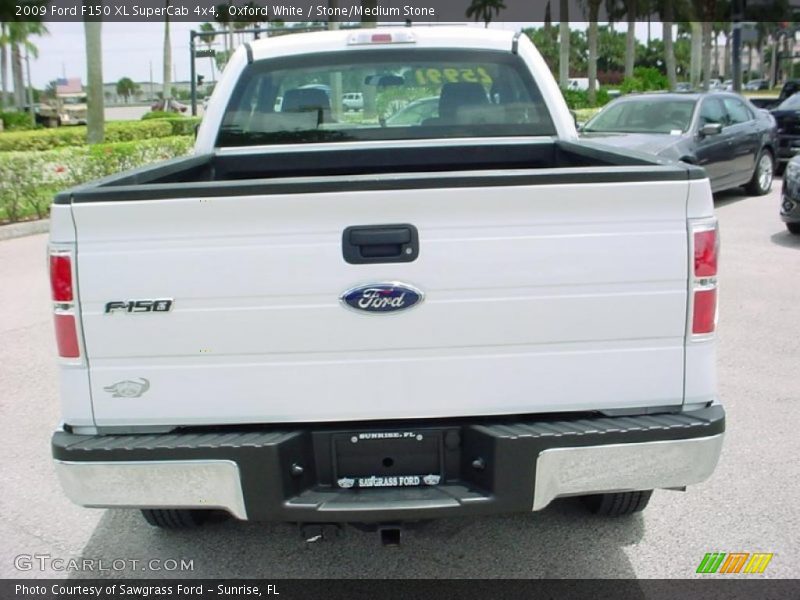 Oxford White / Stone/Medium Stone 2009 Ford F150 XL SuperCab 4x4