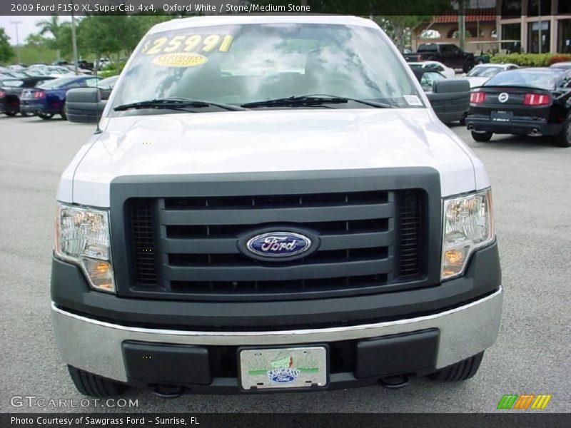 Oxford White / Stone/Medium Stone 2009 Ford F150 XL SuperCab 4x4